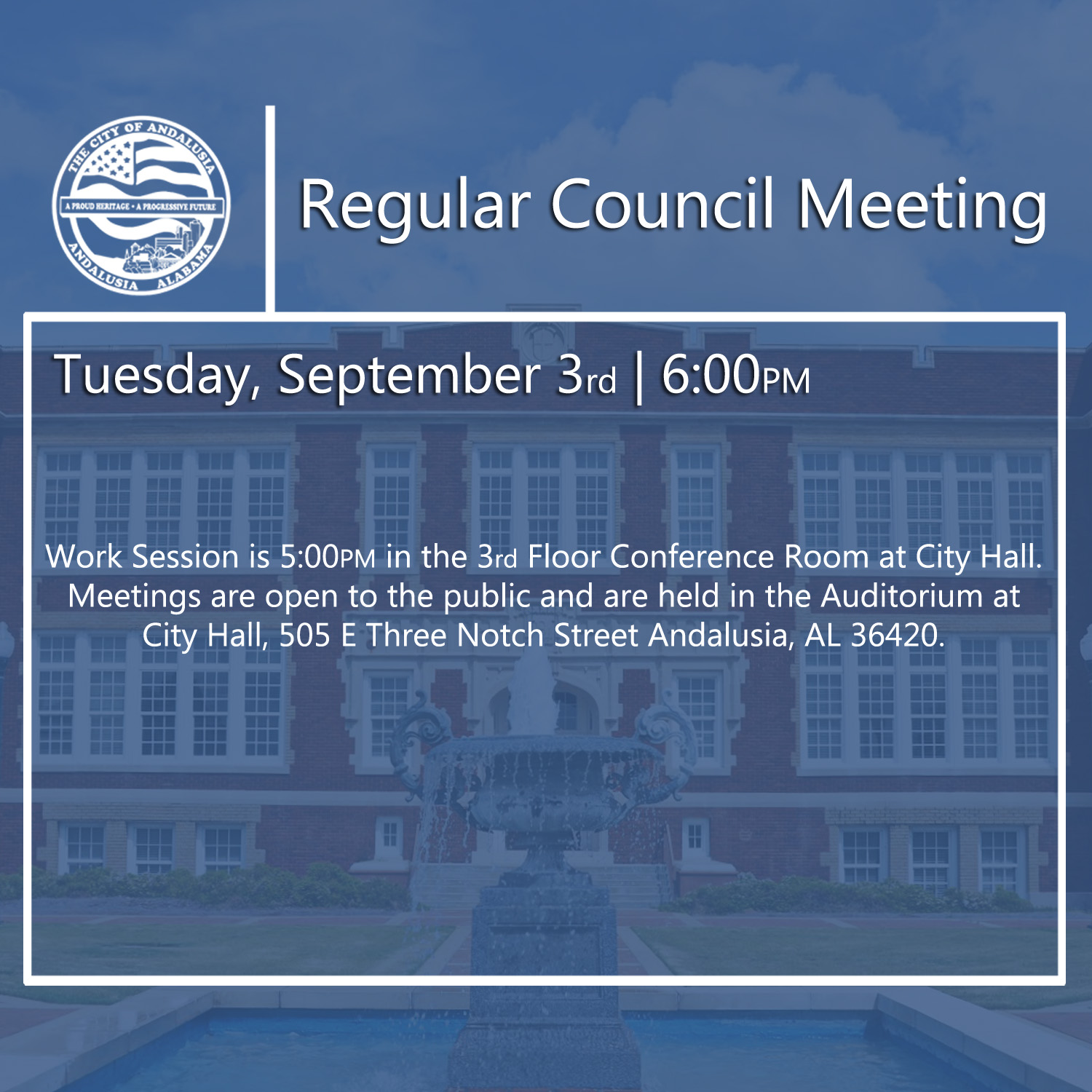 Website Regular Council Meeting September 3
