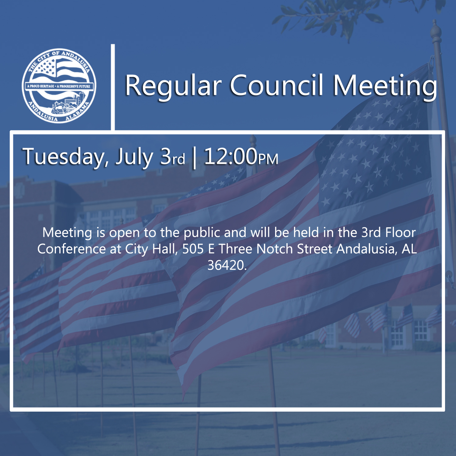 Website Regular Council Meeting July 3rd