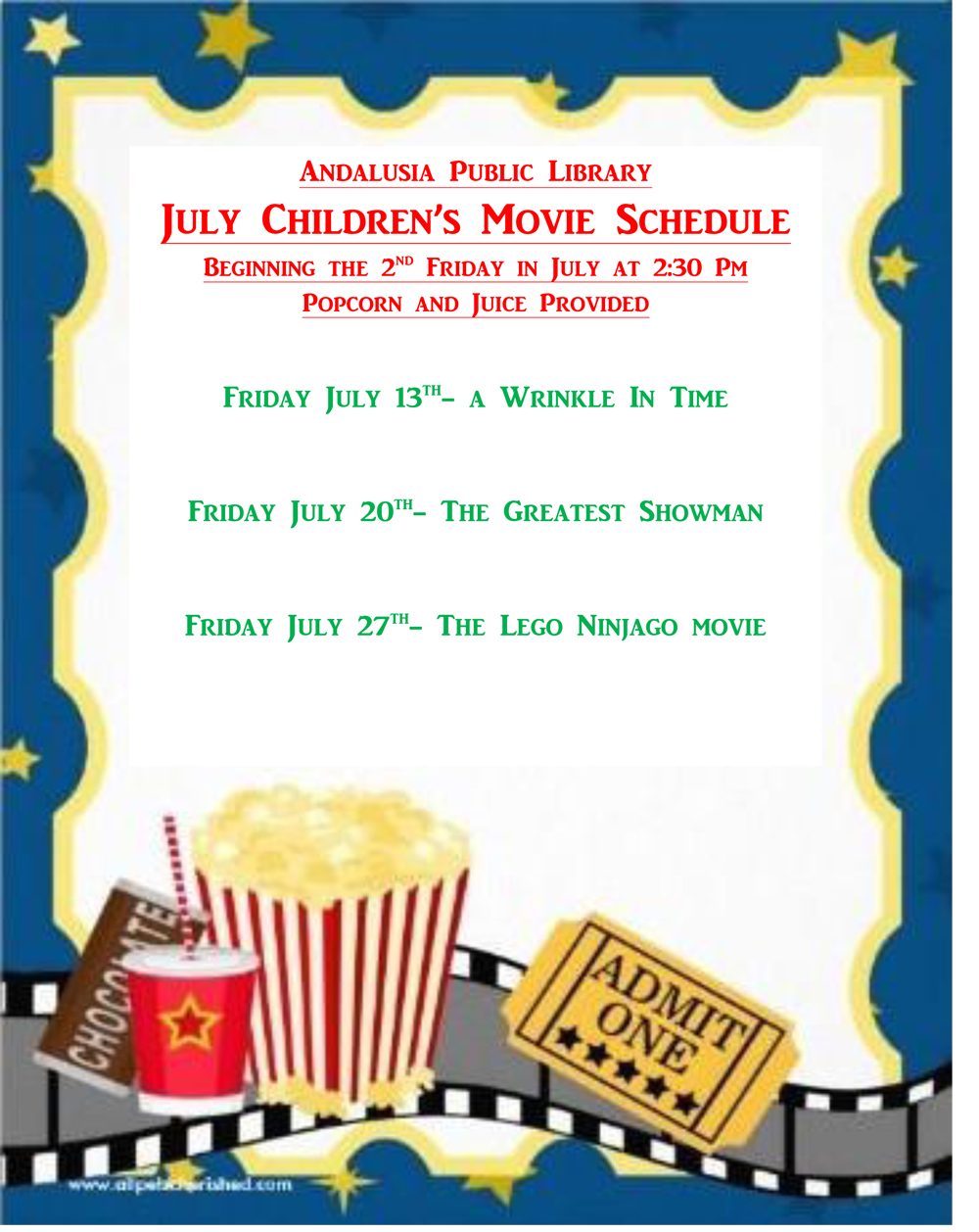 2018 APL July Movies